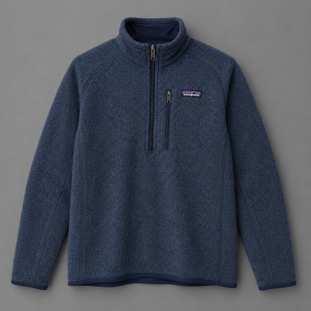 Patagonia Better Sweater 1/4 Zip Fleece Pullover Blue Heather Mens Large 25527